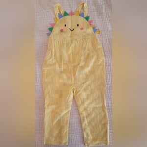 Baby Boden Yellow Striped Overalls with Sun Design. Boden